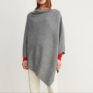 Eric Bompard Cashmere Poncho Grey